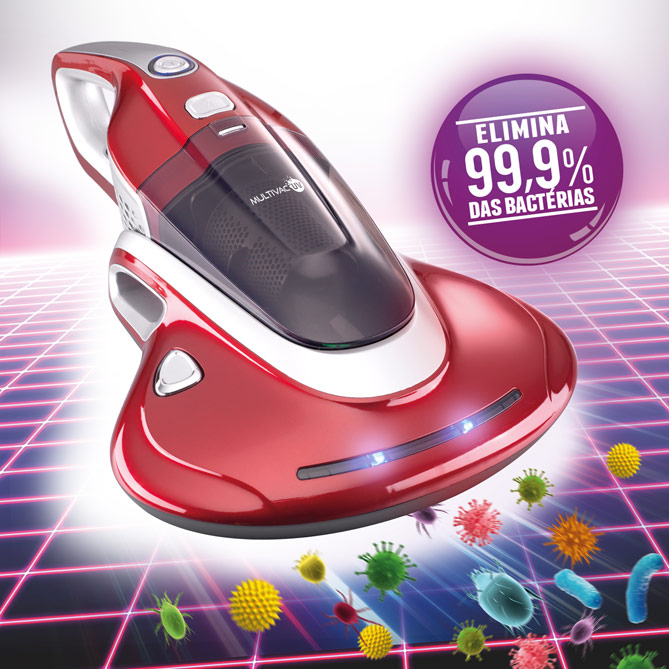 Aspirador Antialergias MULTIVAC UV: DESINFEÇÃO TOTAL