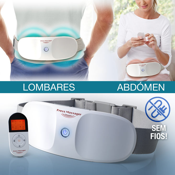 Cinto de Massagem PRESS MASSAGER: O novo sistema que o ajudará a recuperar o seu bem-estar