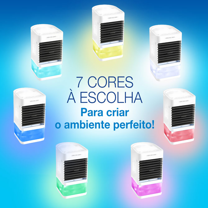 Arrefecedor ARCTIC AIR COLORS: CONSUMO MÍNIMO