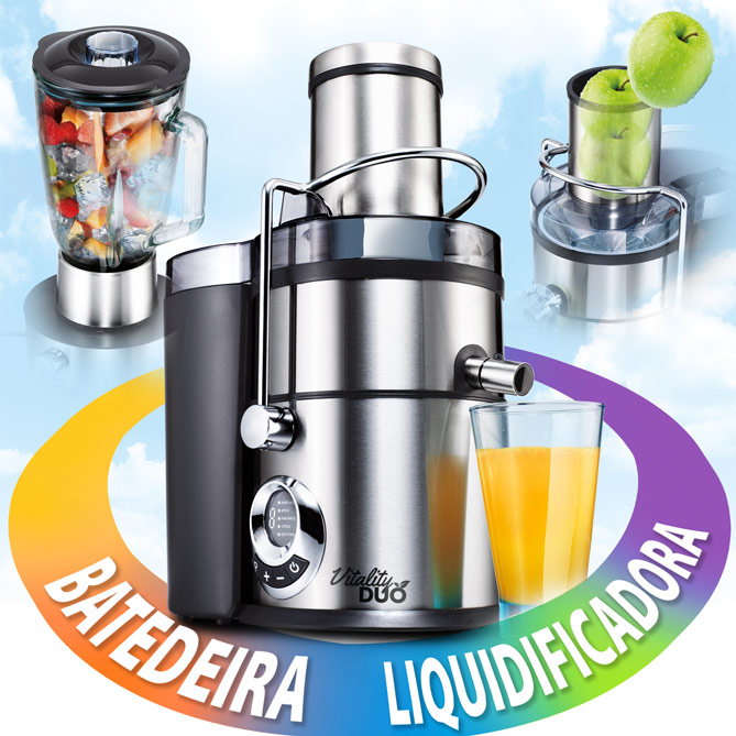 Liquidificadora + Batedeira + Moinho VITALITY DUO: 5 velocidades