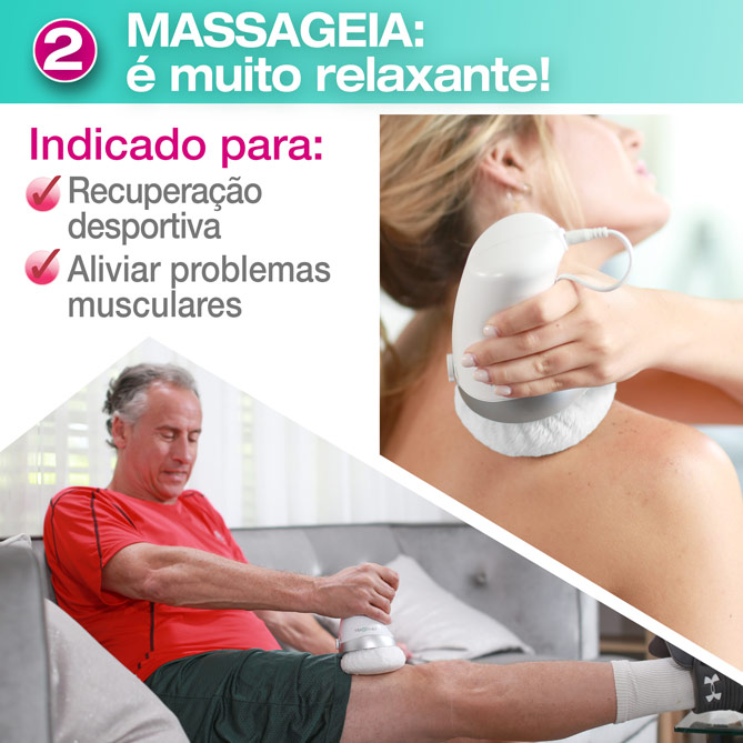 Massageador Portátil “3 em 1” VIBRO SCULPT: Muito fácil de usar