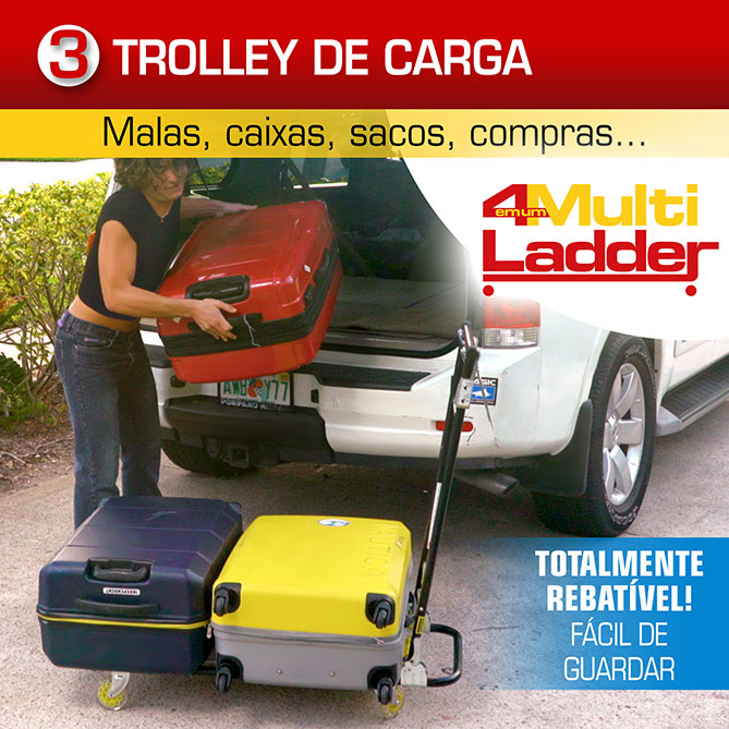 “MULTI LADDER 4 em 1”: Trolley de carga