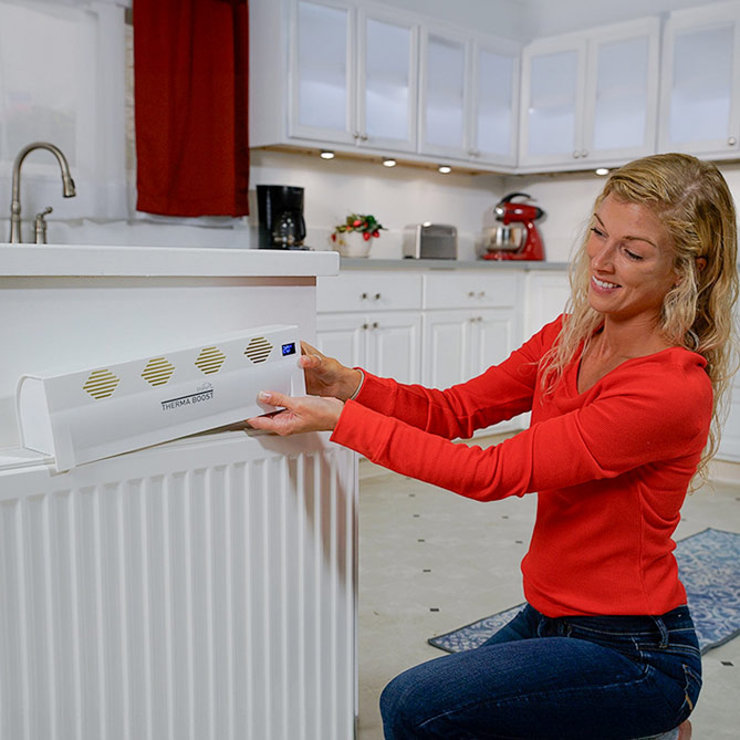 Intensificador de Calor Efficient: 4 turboventiladores de 2 velocidades