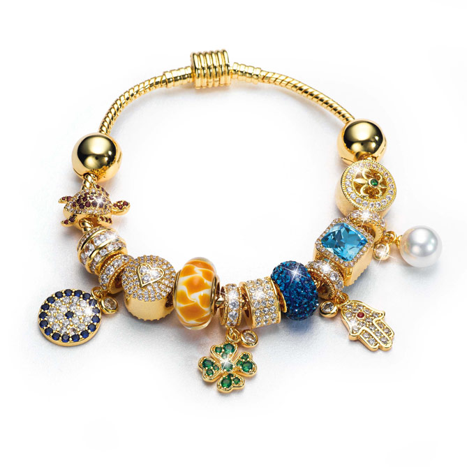Pulseira HARMONIA: acabamento em Ouro de lei