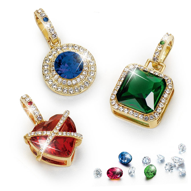Pulseira “ETERNAL COLORS”: Charm de cor azul safira
