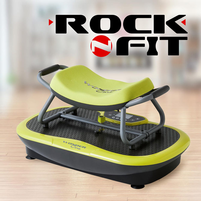 Sistema de Vibroterapia Corporal Rock n Fit: Painel de controle integrado