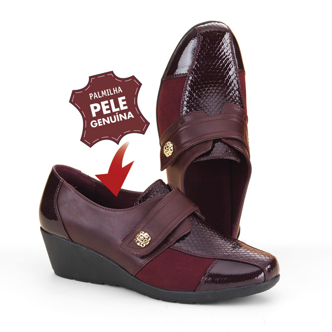 Sapatos “Style & Relax”: Palmilha de Pele autêntica e com Memory Foam